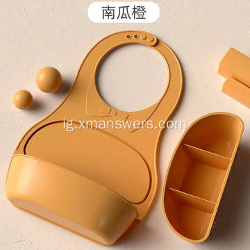 Igwe mmiri silicone bib nke na-adịghị egbochi mmiri na-ehichapụ nwa ọhụrụ ngwa ngwa